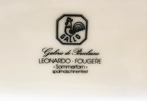 Villeroy & Boch Gallo Leonardo Fougere diseño sopera helecho de verano cuenco - Imagen 10 de 11