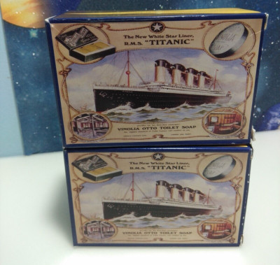 RMS Titanic Authentic Vinolia Otto Toilettenseife Cold Cream 170 Gramm x 2