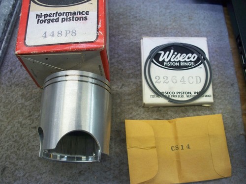 Honda Dirt Bike 80-1984 CR ATAC 125 Oversize 57.5mm Wiseco Piston Kit NEW 448P8 - Picture 2 of 2