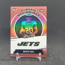 2022 Panini Classics Football - Breece Hall CLASSIC BEGINNINGS RED RC #1/50 Jets