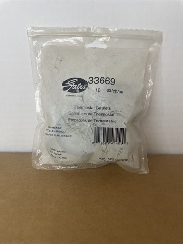 9 New In Bag Engine Coolant Thermostat Seal Gates 33669 (BA)