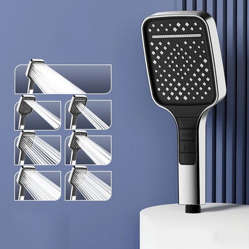 Adjustable 7 Modes Handheld Shower Head With Filter And Water Saving Nozzle