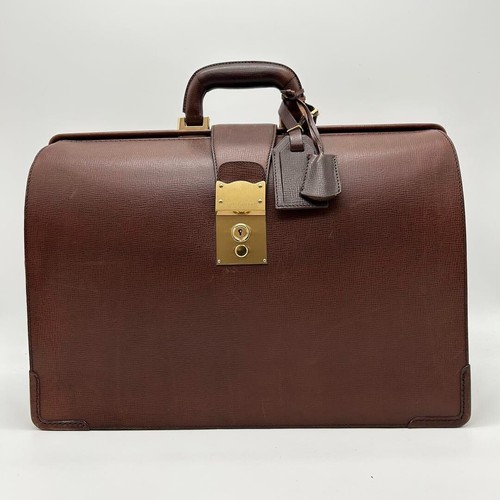Somes Saddle Dulles Bag Leather Brown Doctor's 12.2*16.5*6.4 inch