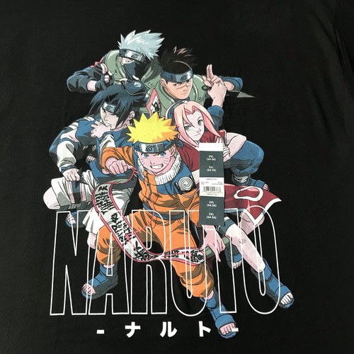 Naruto Herren Kurzarm Schwarz Rundhals Grafik T-Shirt Gr. 3XL (54-56) Neu mit Etikett - Bild 10 von 15