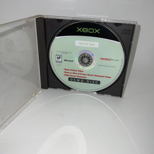 Original XBOX Demo Disc Not For Resale Ninja Gaiden Dead or Alive DOA3 Promo - Picture 2 of 3