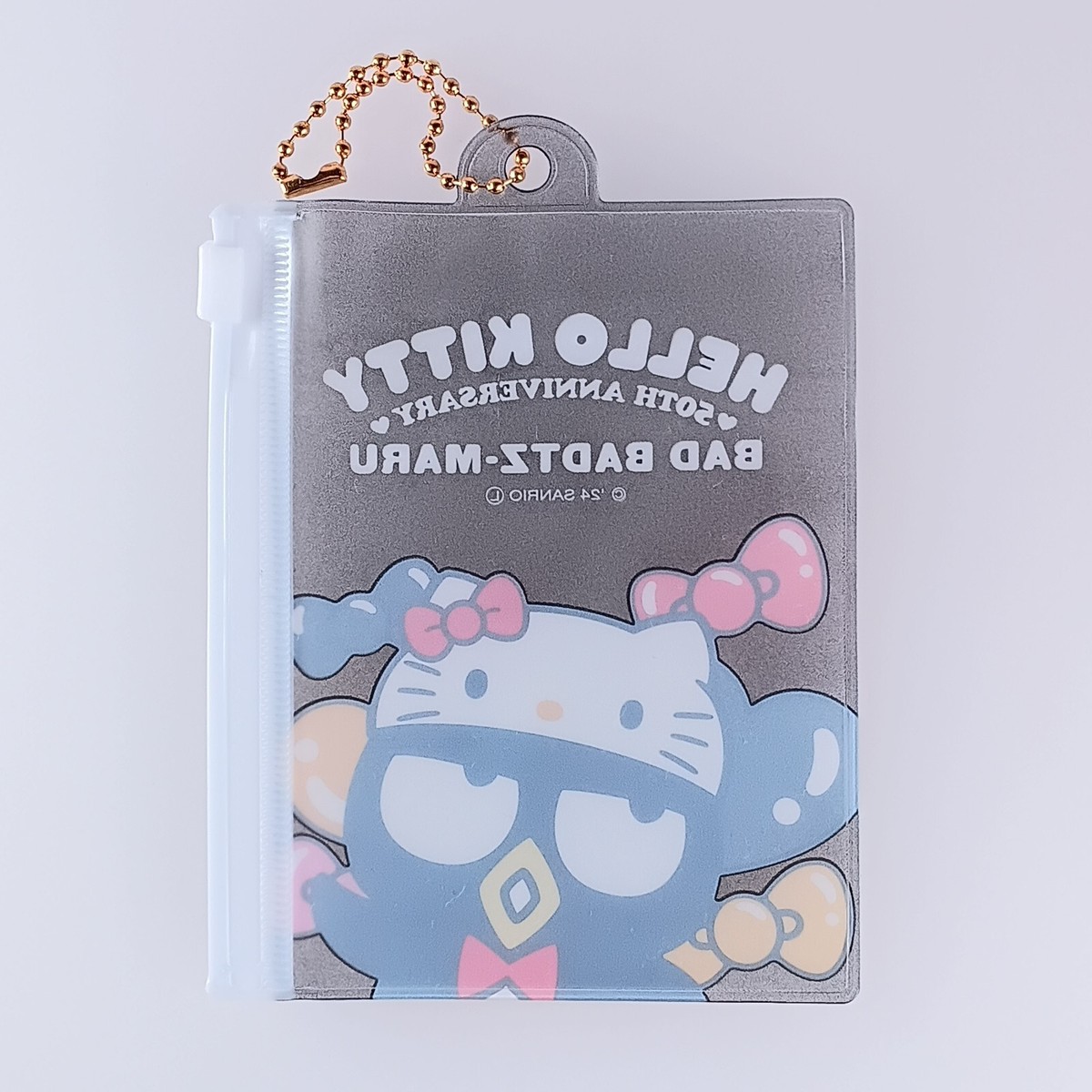 Bad Badtz-Maru Sanrio Hello Kitty 50th Zipper Case with Chain From