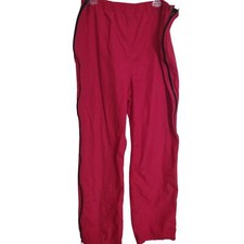 Vintage L.L. Bean Windbreaker Track Pants Full Side Zip Large Made in the USA