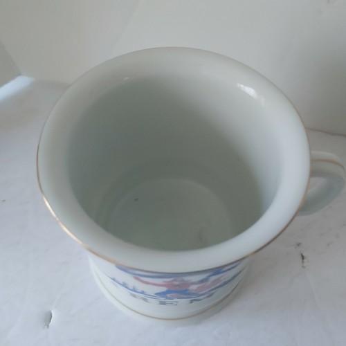 Fireman Firefighting Ever Alert Vintage Coffee Mug Price Import White Gilded - Picture 6 of 8