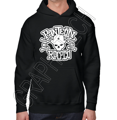 PANTEON ROCOCO LA DOSIS PERFECTA SUDADERA NEGRA / BLACK HOODIE ROCK SKA MEXICO - 第 8/9 張圖片