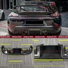 Rear Bumper Diffuser Lip Fit Porsche 718 982 Boxster Cayman FRP / Carbon Fiber