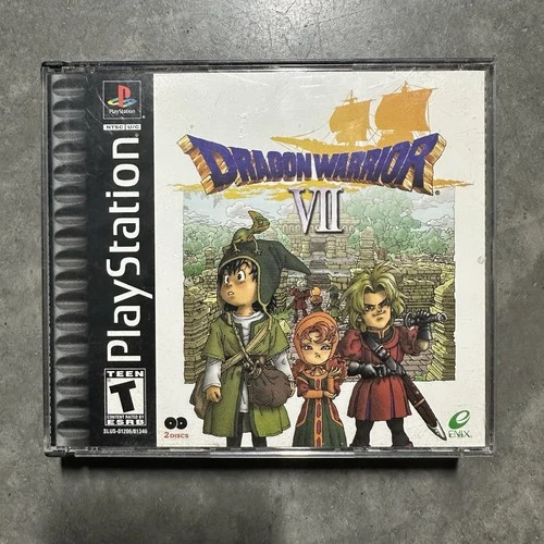 Dragon Warrior VII 7 Sony Playstation PS1 2001 Complete CIB & Reg Card