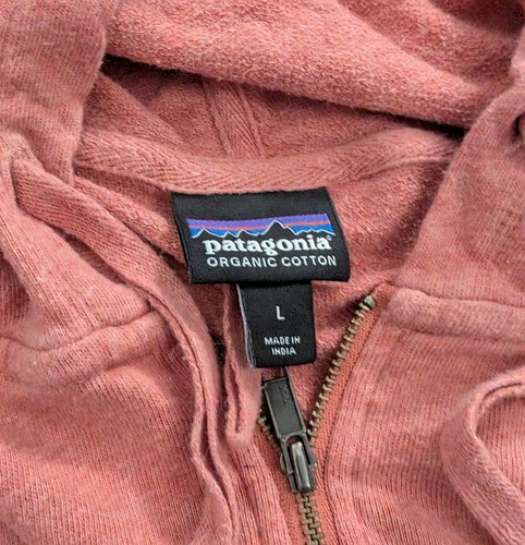 Patagonia Organic Cotton Full Zip French Terry Long Sleeve Mellow Melon Hoodie L - Bild 4 von 11