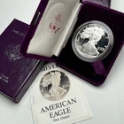 1988 S American Silver Eagle Choice Proof Bullion $1 Coin OGP COA