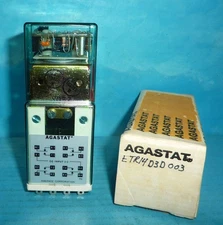 Agastat ETR14D3D003 Time Delay Relay 125VDC 2-60 Seconds NEW
