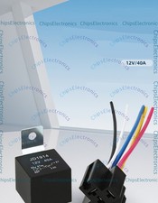 5Pin Automotive Relay Switch SPDT Harness Socket 40A DC 12V 12AWG