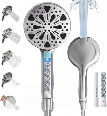 HammerHead Showers  Solid Metal Handheld Shower Head 2.5 GPM, Brushed Nickel