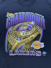 Los Angeles Lakers Nba Finals Champions 2000 Vintage Shirt Black VTG
