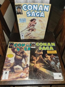 CONAN SAGA Magazine #58, 66, 69 John Buscema Lot, Set 