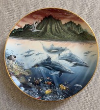 Danbury Mint Hawaiian Muses Dolphin Collector Plate Porcelain