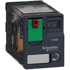 1pk SCHNEIDER ELECTRIC RXM2AB2F7 Plug-In Relay, SSR, 120VAC, 12A, DPDT, w/L