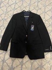 Nautica Wrinkle-Resistant Classic Navy Blazer - 44L