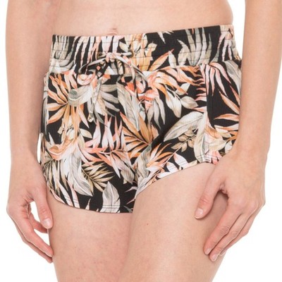 RIP CURL Havana Boardwalk Board Swim Shorts Tropical Print on Black S NEW