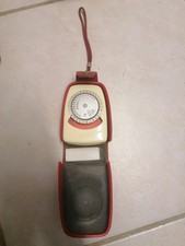 Vintage Belichtungsmesser Für analoge Kamera DDR In Roter Tasche Vintage