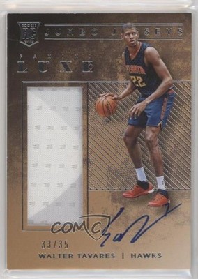 2015 Panini Luxe Rookie Jumbo Jersey 33/35 Edy Tavares Walter #RJ-WTV Auto 0b2