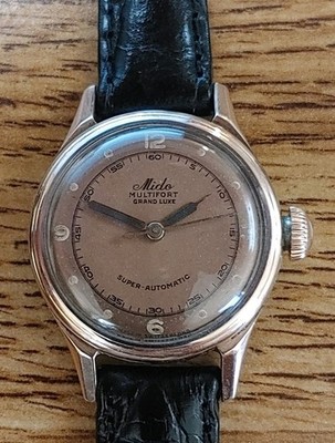 Mido Two Tone Salmon Dial Multifort Grand Luxe Super-Automatic Watch, Serviced!