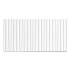Pacon Corobuff Corrugated Paper Roll, 48" x 25 ft, White