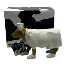 Cow Parade Nurse Nightencow Ceramic Cow Figurine New With Box Doctor Gift