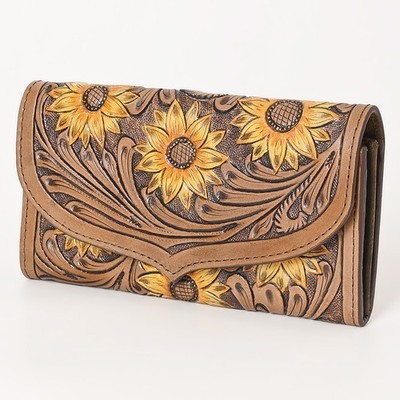KB OHLAY WALLET Hand Tooled Genuine Leather women bag western handbag purse