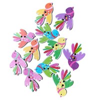 50 Pcs HolzknöPfe FüR Kleidung BastelknöPfe Knopfdekoration AnnäHen