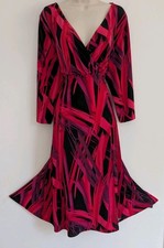 💜 JOANNA HOPE SIZE 22 Beautiful Ladies Patterned Dress Ref D.