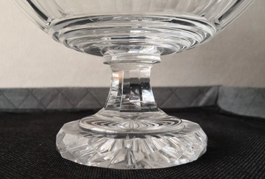 ANCIEN DRAGEOIR BONBONNIERE COUPE en CRISTAL BACCARAT / Crystal box - Photo 3/4