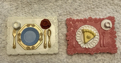 FISHER PRICE Loving Family Dollhouse trays accessories EUC!!