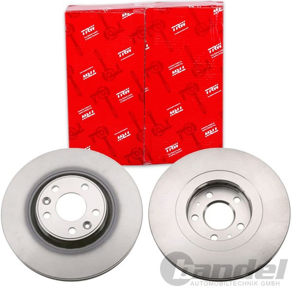 2X TRW Bremsscheiben 320Mm BelÜFtet Vorne Passend FÜR Renault Clio Espace Grand-image