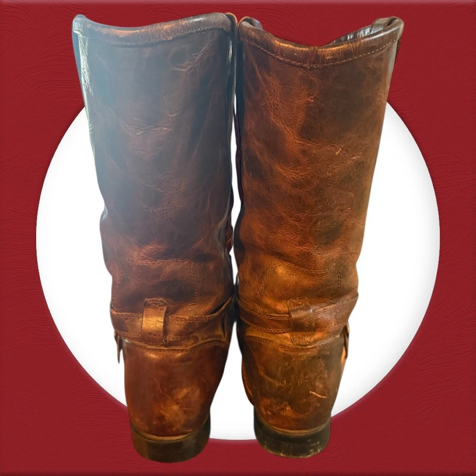 Botas occidentales Durango Crush de cuero marrón con punta cuadrada para mujer talla 9,5 estilo RD3455 Foto 2 de 3