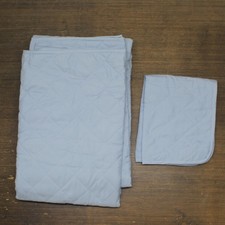 zUZIFY 2-Piece Quilted Bedspread Set Light Blue Twin / Twin XL