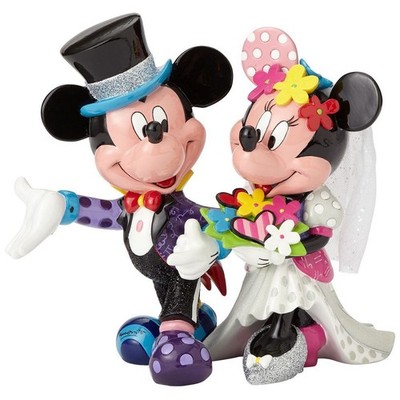 Enesco Disney by Britto Sammelfigur (Mickey Mouse und Minnie Hochzeit)