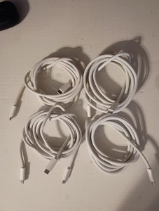 (4) Apple USB-C to USB-C 240W Charge Cable (2m) 6.6 Feet Braided Authentic