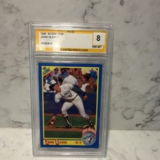 1990 Score John Olerud Rookie #589 PCG 8 Toronto Blue Jays Baseball Card. rookie card picture