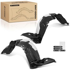 Pair Front Inner Fenders Liner Splash Shield Set with Clips