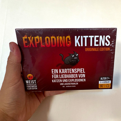 Asmodee Exploding Kittens Original Edition Kartenspiel für 2 5 Spieler EKEK010DE