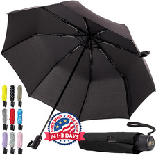 Paraguas Compacto De Viaje Resistente Al Viento Paraguas Autom tico Para Lluvia.