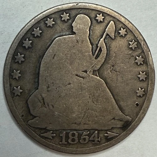 1854 O With Arrows - Seated Liberty Half Dollar - Exact Coin Imaged #SL226