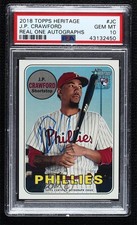 2018 Topps Heritage High Number Real One JP Crawford PSA 10 GEM MT Auto s5j