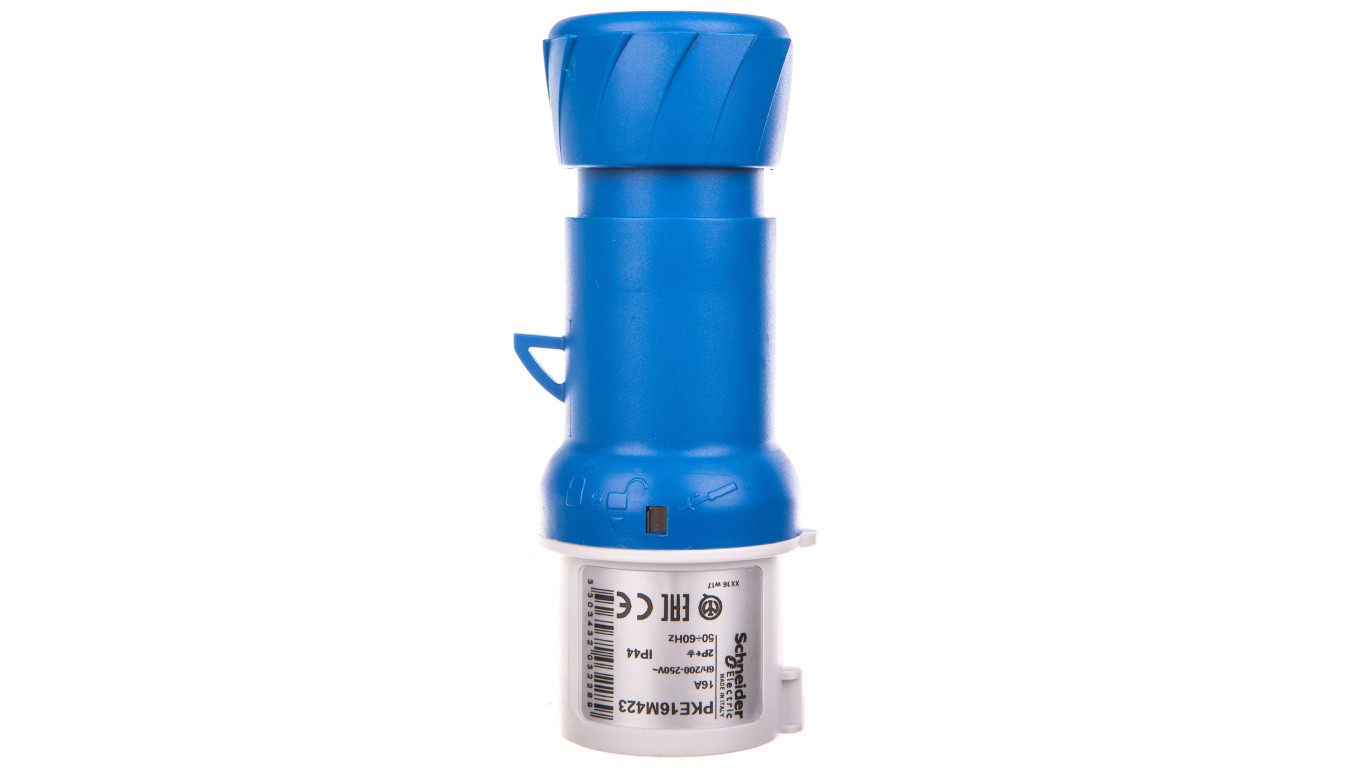 Industrial Portable Plug, Straight, 16A Mureva PKE16M423