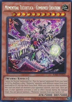 Mementoal Tecuhtlica - Combined Creation (Secret Rare) RA05-EN029 Yugioh NM