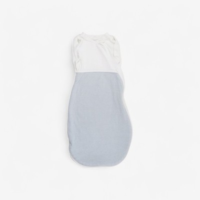 Baby Mori, Swaddle Baby Schlafsack grau gestreift, 0-12 Monate 123126m/3